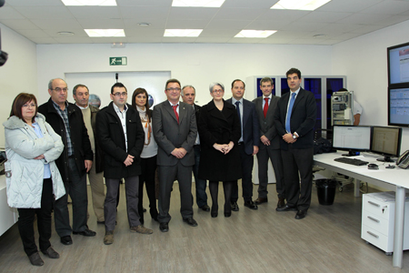 Visita de la vicepresidenta primera y consejera de Economa, Hacienda, Industria y Empleo del Gobierno de Navarra, Lourdes Goicoechea...