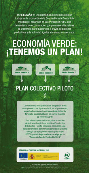 Pster de la campaa 'Economa verde: Tenemos un plan!'