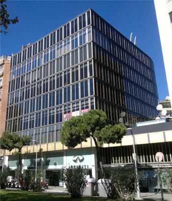 Diagonal, 618 (Edificio Beethoven). Fachada edificio desde Avenida Diagonal