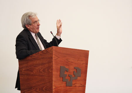Pedro Miguel Echenique, Premio Prncipe de Asturias de Investigacin Cientfica y Tcnica, ofreci una de las charlas de Woslab 2012...