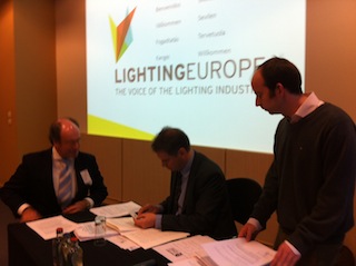 Alfredo Berges, director general de Anfalum, en la reunin de LightingEurope