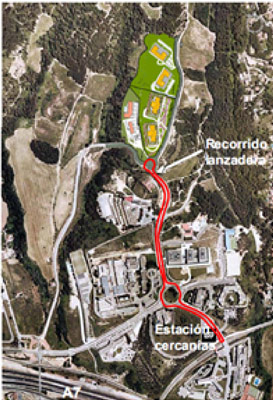 Nueva lnea de bus lanzadera entre la estacin de FGC y el complejo de oficinas de Vallsolana prevista en el Plan de movilidad...