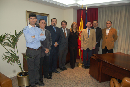 Integrantes de la nueva junta del Colegio de Ingenieros Tcnicos de Obras Pblicas