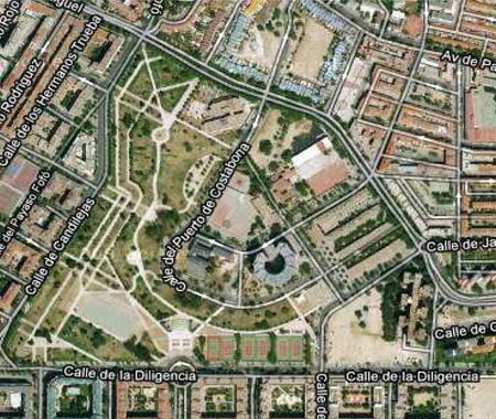 Vista area del Parque Madrid Sur. Asociacin Espaola de Educacin Ambiental (AEEA)