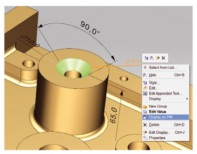 PMI es ms fcil de comprender y gestionar en NX 8.5.