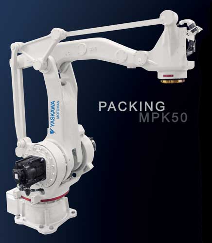 El robot MPK50, diseado para aplicaciones de packaging y paletizado, entre otras tareas de manipulacin