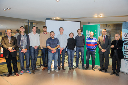 Foto de grupo con los ganadores de los primeros Premios BASF de Arquitectura
