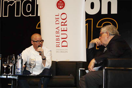 Ribera del Duero en Madrid Fusin 2012, patrocinando la entrevista a Heston Blumenthal