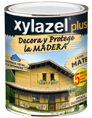La formulacin especial de las resinas especiales de Xylazel Plus Decora y Protege la madera permite crear una proteccin frente el arrasamiento y la...
