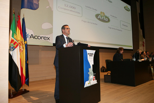 Ignacio Cuadrado, director general de Arla Foods, durante su intervencin