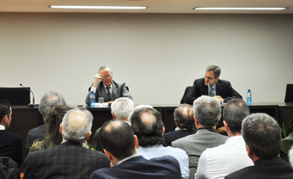 Josep Piqu, presidente del Cercle dEconomia, y Francesc Hostench, presidente del Gremi de la Indstria i la Comunicaci Grfica de Catalunya...