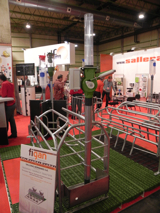 El equipo de alimentacin para cerdas gestantes de Asserva, comercializado por Salleras