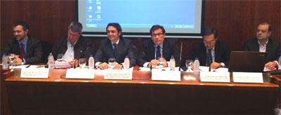 Of left to right: Eduardo Baamonde, Lorenzo Bouquets, Tirso Yuste, Carlos Cabanas, Pedro Cheap and Jos Luis Miguel