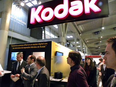 Prensa especializada en el stand de Kodak