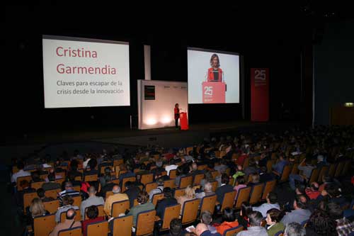 En el congreso celebrado el da antes de la feria, Cristina Garmendia, exministra de Ciencia e Innovacin durante 2008-2011...