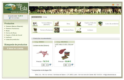 La marca leonesa ofrece sus productos de mxima calidad en su web www.vallesdelesla.es