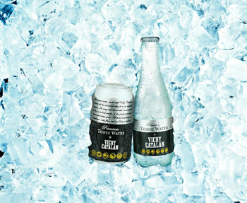 Premium Tonic Water de Vichy Catalan, envasada en vidrio y lata para mayor comodidad del consumidor