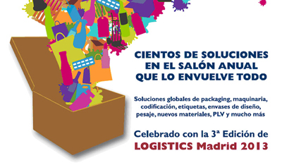 Cartel que promueve la 6 edicin de Empack Madrid, el saln del envase y embalaje