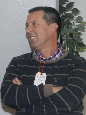 Miguel Menndez, asesor grfico, en la Seybold 2013