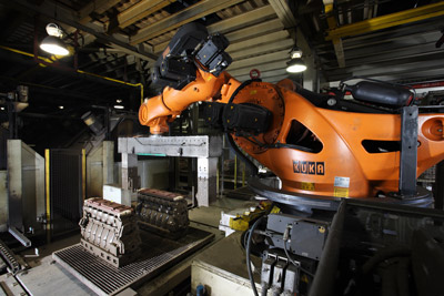 El proyecto supuso la instalacin de tres robots para cargas pesadas