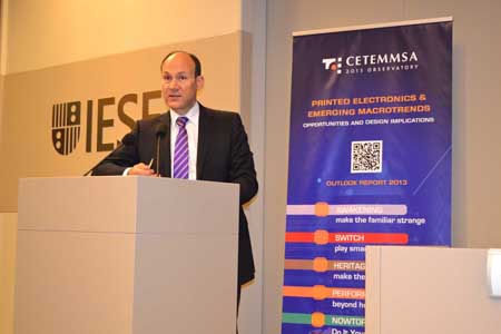 Josep Llus Checa, director adjunto a la presidencia de Cetemmsa, durante la presentacin del informe