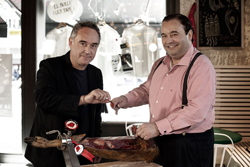 Ferran Adri es un declarado admirador de los jamones de Joselito