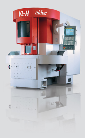 La VL-H eldec es una construccin conjunta de eldec Schwenk Induction GmbH y Emag Maschinenfabrik GmbH. Una mquina de endurecimiento con recolector...