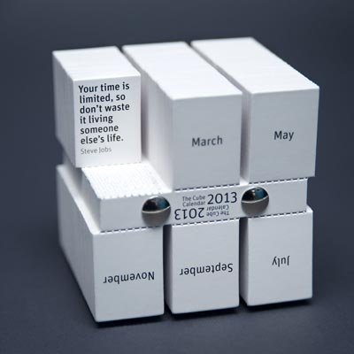 The cube calendar 2013