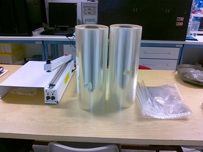 Preparacin del embalaje de polipropileno en el laboratorio