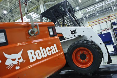 Antes de salir al mercado, las mquinas Bobcat deben pasar por exigentes tests de control de calidad