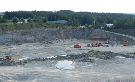 Panoramic view of the Czech quarry of Belize