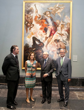 Representantes de la Fundacin Iberdrola recorriendo el Museo del Prado