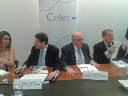 Federico Baeza, Deputy Director general of Cotec and Juan Mulet, general director of Cotec