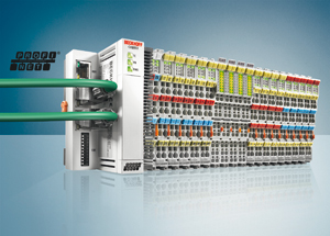 The embedded PC CX8093 can be used practically as PROFINET device 2 in 1
