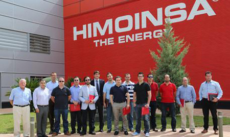 Instantnea de la visita a las instalaciones de Himoinsa en Murcia
