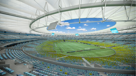 Vista panormica del Estadio Maracan