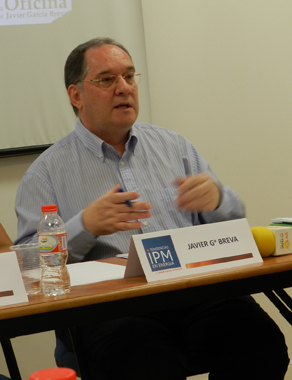 Javier Garca Breva during the press conference