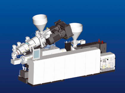 Solution of superposition of the twinEX/conEX presented at the K for coextrusion stands out for its compact design and easy handling...