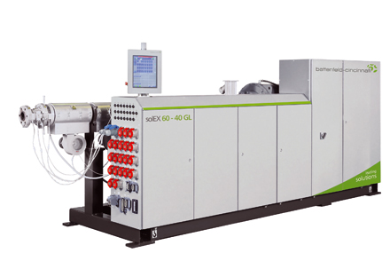 The new solEX-GL Series is based on the series of single-screw extruders solEX presented at the K 2010