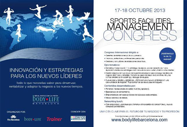 El Sports Facilities Management Congress se celebrar los prximos 17 y 18 de octubre en el transcurso de la feria Body Life Barcelona...