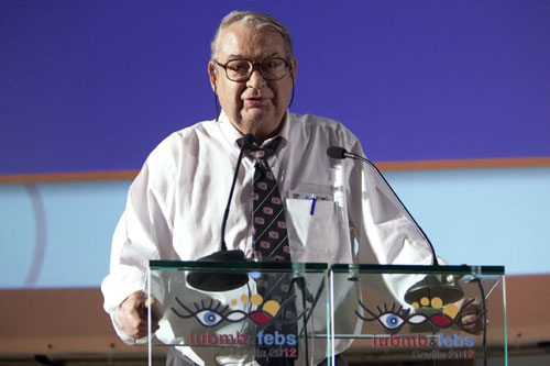 El premio Nobel Ferid Murad, durante su intervencin en la pasada edicin del congreso