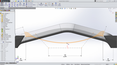 Las nuevas funcionalidades de SolidWorks 2014 permiten a los usuarios crear superficies complejas y formas orgnicas ms rpido...