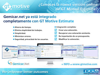 Gminis Informtica ha integrado completamente la solucin GT Motive Estimate con su sistema de gestin Gemicar...