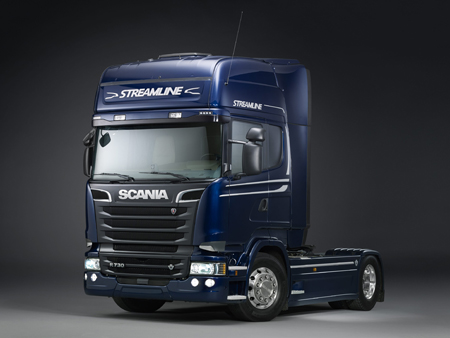 Scania ha optimizado la aerodinmica en torno a la parte delantera y laterales de las cabinas de las series G y R