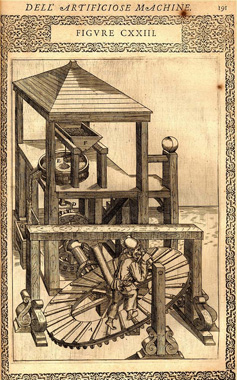 Grabado histrico que proyecta la ingeniera mecnica