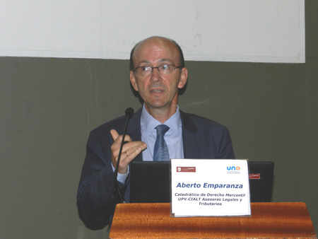 Alberto Emperanza, catedrtico de Derecho Mercantil en la UPV-Cialt