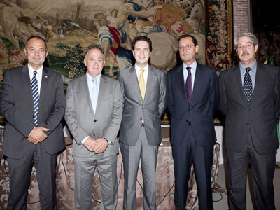 De izquierda a derecha: Pedro Lorenzo, Felipe Vilas, Borja Sarasola, Jaime Haddad y Fernando Vzquez