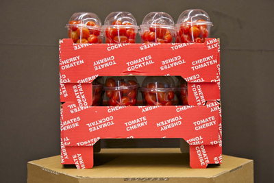 Nuevo formato de caja invertida para tomates cherry de Smurfit Kappa