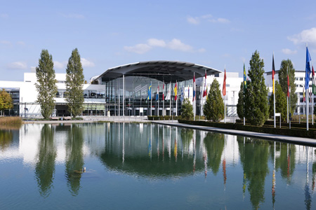 Espacio donde se albergar a Fespa Digital 2014, en Mnich, Alemania