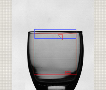 Fallos en el cristal detectados por el software gracias a las cmaras monocromo Guppy PRO F-201B y Stingray F-145B